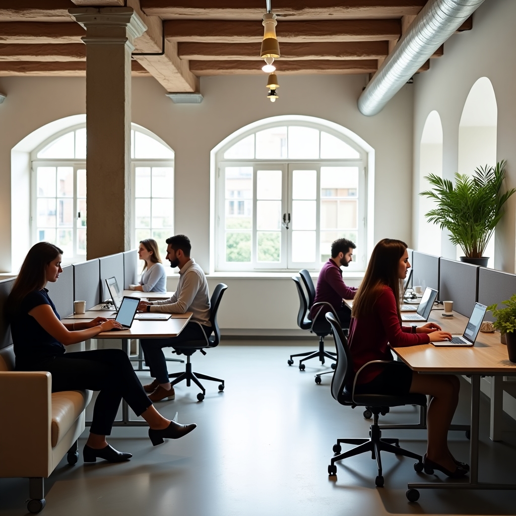 Trabajadores remotos españoles